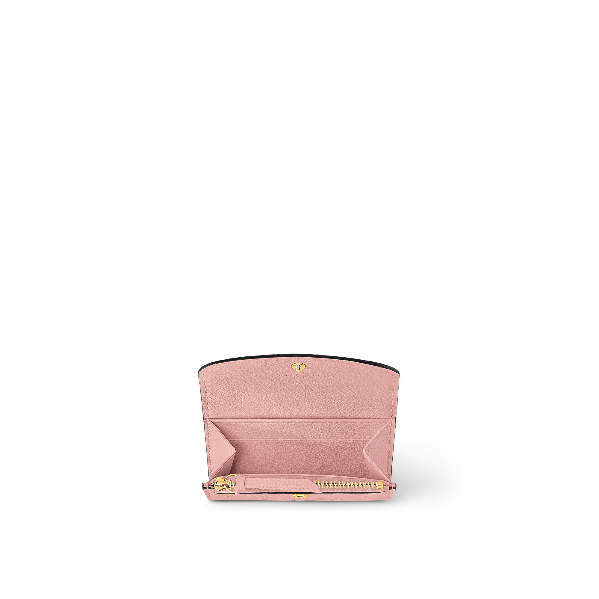 Rosalie Coin Purse - Luxury Monogram Empreinte Leather Pink 